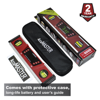 AccuMASTER digital level with retail box, protective carrying case and user's guide