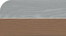 Cushion Tread Double Sided Composite Decking - Hampton Sky / Roasted Pecan
