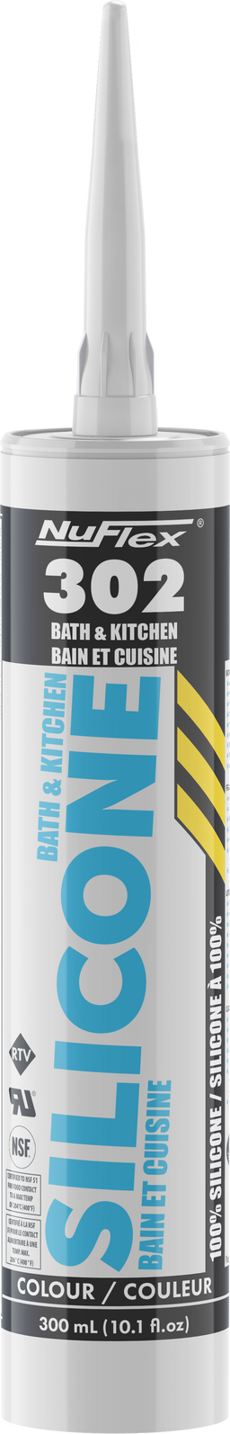 NuFlex 302 Kitchen and Bath Silicone Sealant