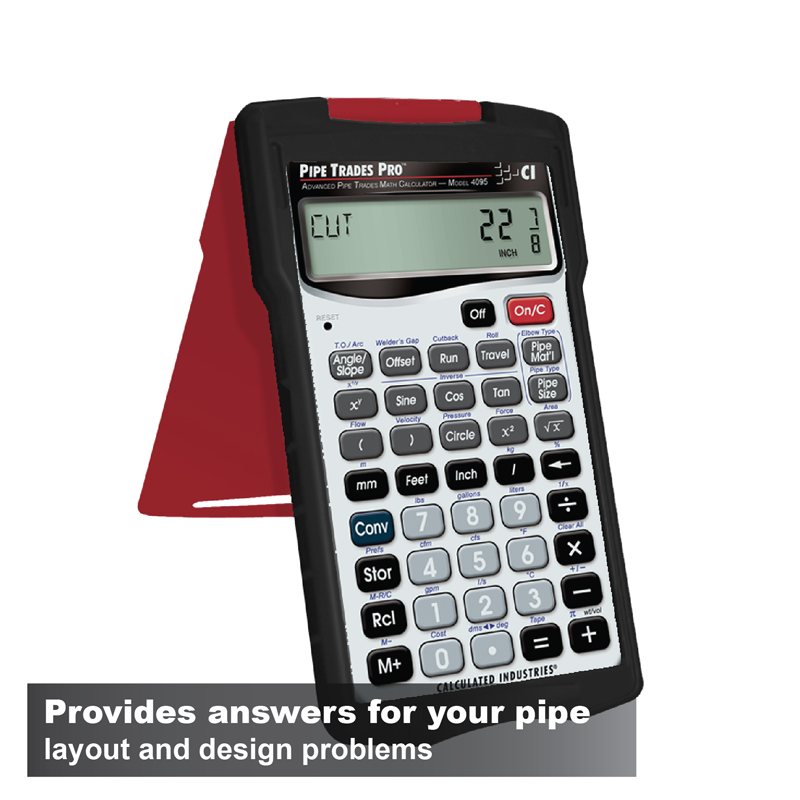 Pipe Trades Pro Calculator Model 4095 For Canadian Pipefitters & Welders