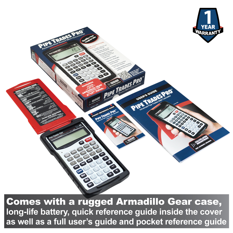 Pipe Trades Pro Calculator Model 4095 For Canadian Pipefitters & Welders