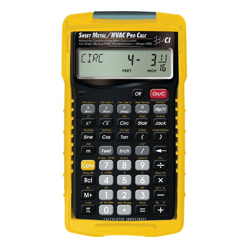 Sheet Metal HVAC Pro Calculator 4090 for HVAC Contractors