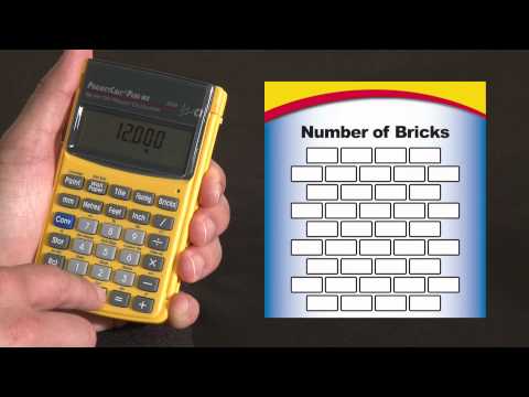 ProjectCalc Plus MX video tutorial: bricks, blocks and pavers