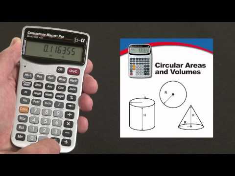 Construction Master Pro Instructional Video on Areas & Volumes.
