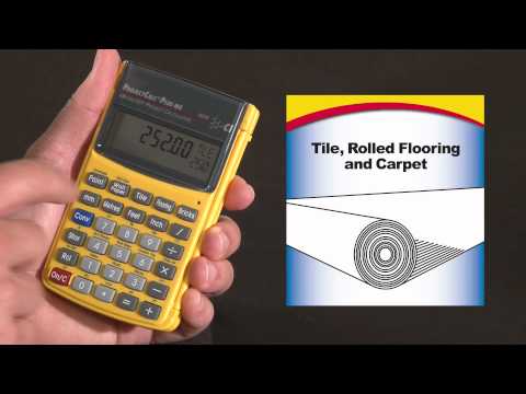 ProjectCalc Plus MX video tutorial: tile and rolled flooring