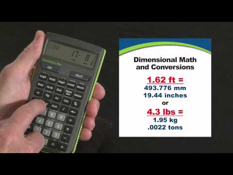 ConcreteCalc Pro Calculator Model 4225 for Canadian Concrete Contractors